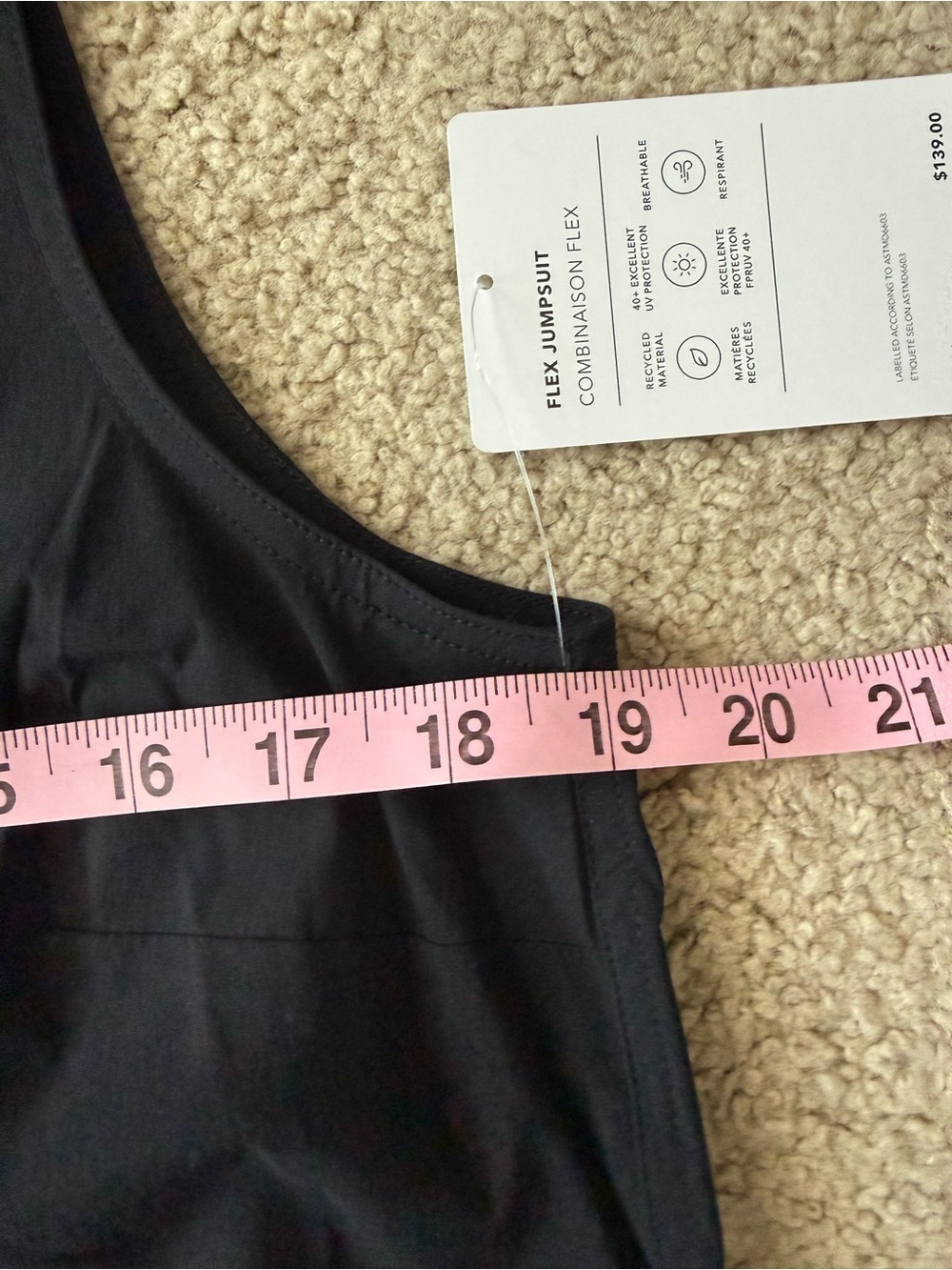Athleta Black Sleeveless Front-Zip Flex Jumpsuit - Picture 10 of 16